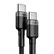 Xiaomi | Кабель USB Type-C Baseus Cafule PD2.0 100W flash charging Type-C/Type-C cable (20V 5A) 2m Gray+Black (CATKLF-ALG1) 773795 фото 2