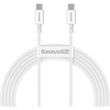 Xiaomi | Кабель USB Type-C Baseus Superior Series Fast Charging Data Cable Type-C to Type-C 100W 1m White (CATYS-B02) 773862 фото