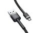 Xiaomi | Кабель Micro USB Baseus USB Cabel to microUSB Cafule 1m Grey/Black (CAMKLF-BG1) 773876 фото 3