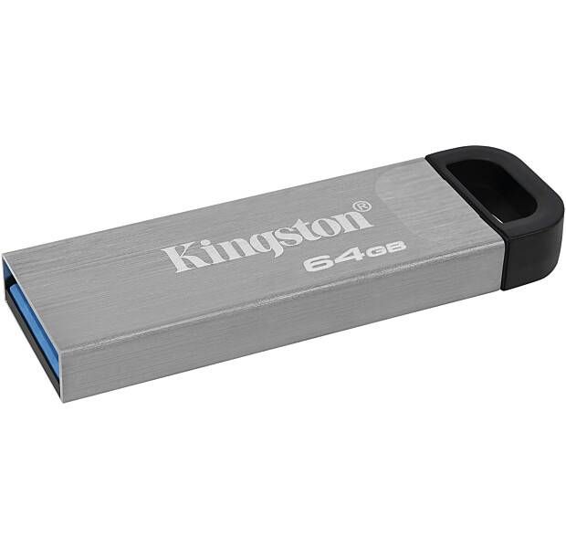 Xiaomi | Флеш-пам'ять Kingston DT Kyson 64GB USB 3.2 Silver/Black (DTKN/64GB) 773617 фото